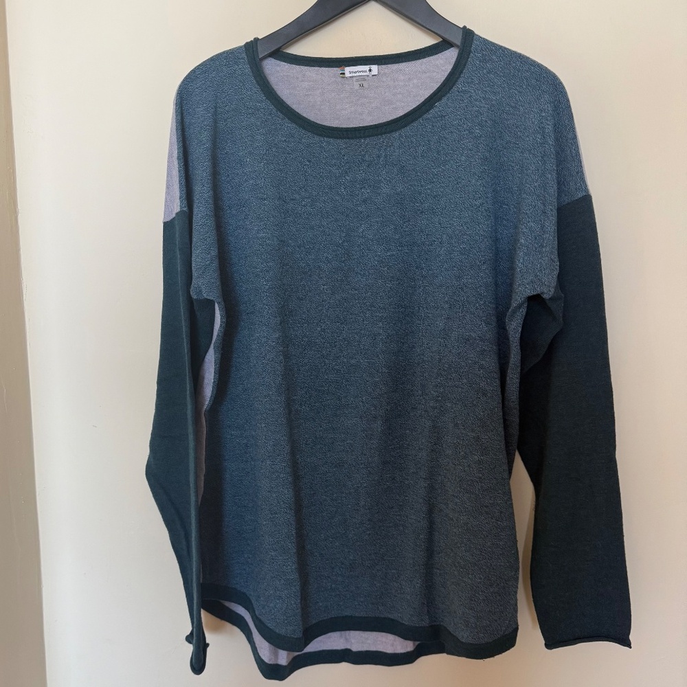 Smartwool Shadow Pine Colorblock Crew - Size Xl - image 2